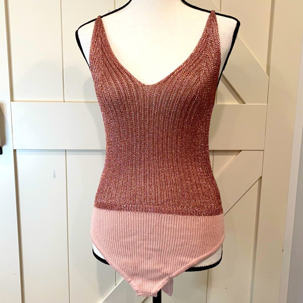 Free People Rose Gold Body Suit - Intimately